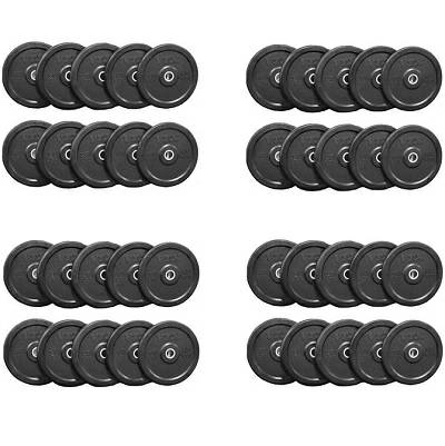 USA Barbell Olympic Rubber Bumper Free Weight Plate Set Sets1000